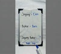 Jagung Bakar Bahasa Inggrisnya Apa